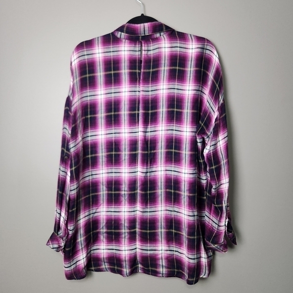 KUT From The Kloth Plaid Shirt Size Small - Picture 8 of 11